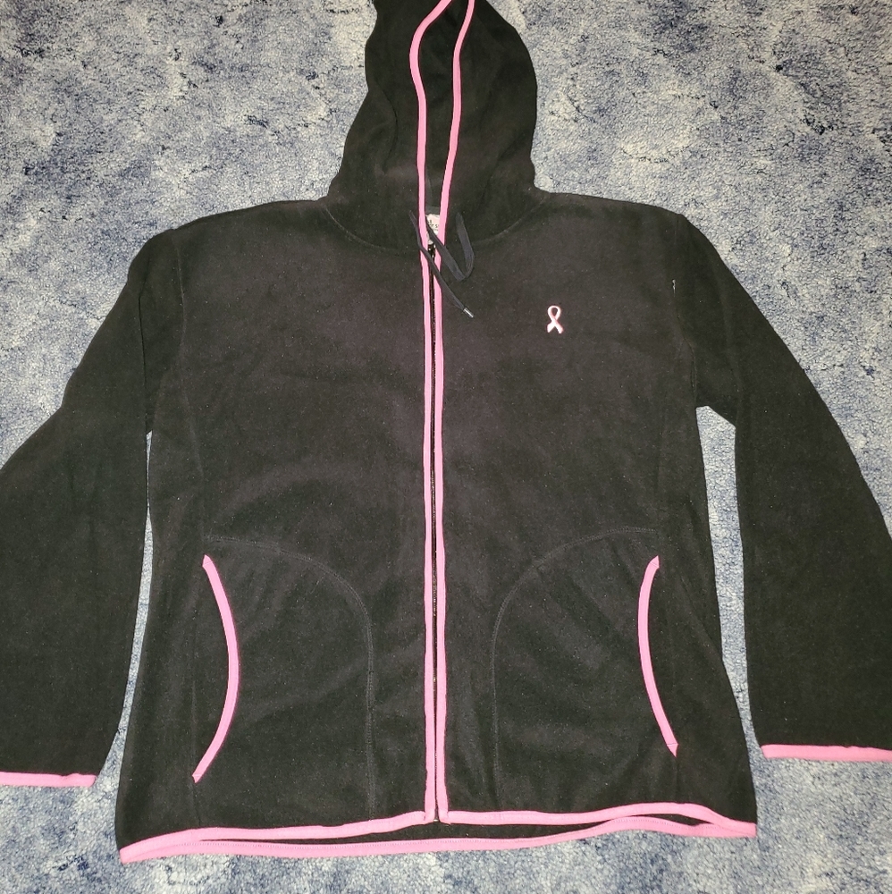 Full zip breast cancer awareness jacket